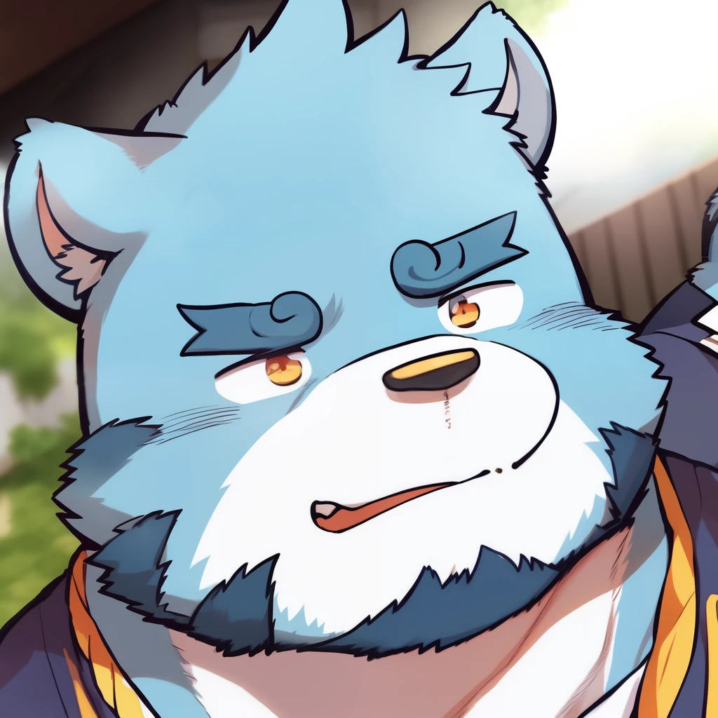 (kemono:1.2),furry,shiquanjie,2 blue bears,fuck