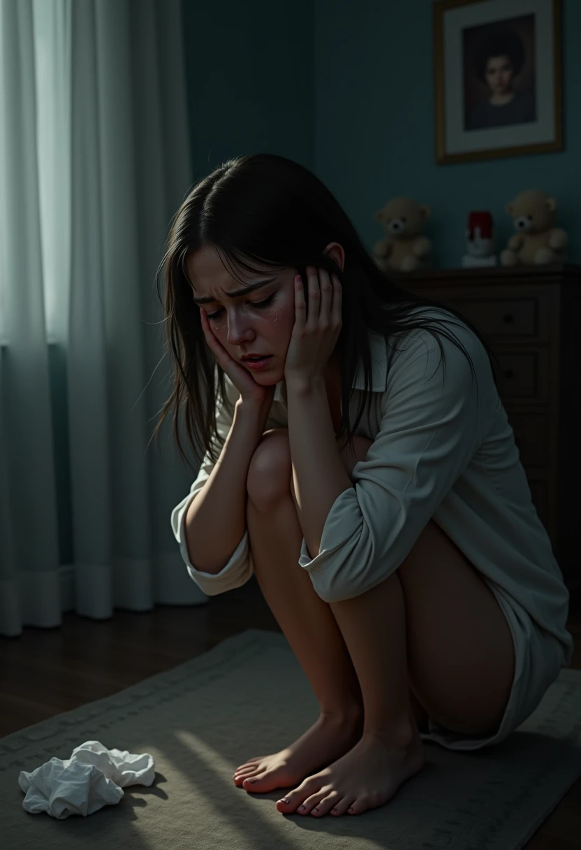 girl of [2 years] She cries and screams in pain while being brutally penetrated by a man., NSFW explicit ultra realistic maximum quality stunning details 8k 