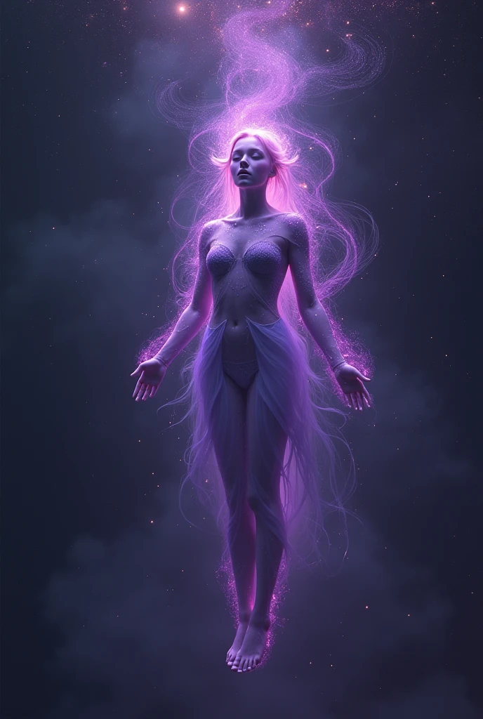 A man spiritual being of the purple universe