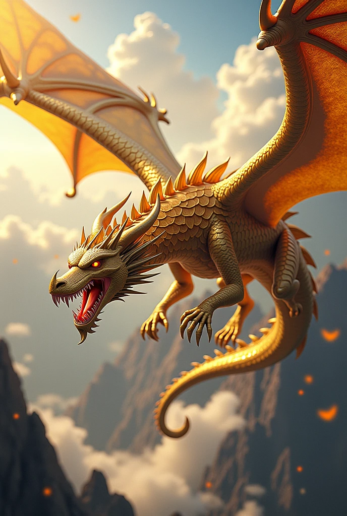 create an image of a Millennial Dragon on a wall facing a painted Tiger and an eagle.