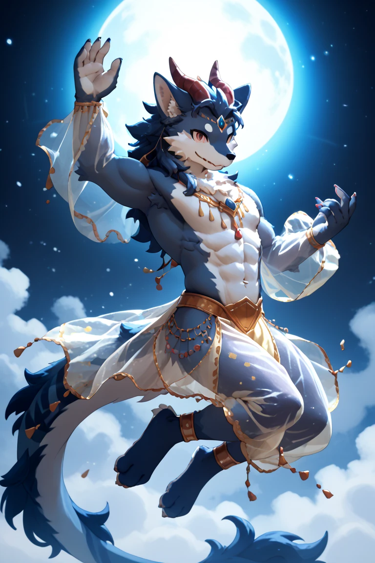 ultra-detailed, masterpiece, masterwork, high quality, best quality, hdr, (nature, night), posted on e621, (by f-r95), nsfw, male, solo, chibi, (white little body werewolf), canine, (long silver hair, yellow eyes, white body, roar), stylish pose, dynamic angle, (micropenis, foreskin, childpenis, perfect balls)