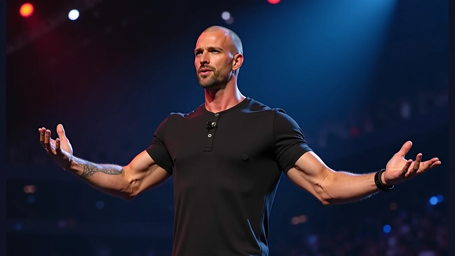 Jason Statham naked、Squeezing a naked Dwayne Johnson's chest