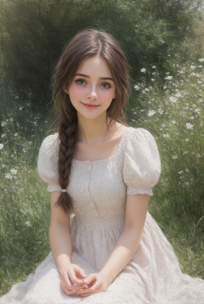 RAW, analog, Nikon Z 85mm, award winning glamour photograph,((best quality)), ((masterpiece)), ((realistic)), 18th century, vintage image, gorgeous French woman wearing, lace dress and corset, wearing a crown, 25 year old, (long brown hair), hazel eyes, small perky breasts, sitting outside at a Paris caf, eiffel tower in background, petite, ((small breasts)), innocent, flower pedals in the air, ((freckles)), intricate details, highly detailed, sharp focus, professional, 4k, spring flowers blooming, god rays, hand model, stunning blue eyes, petite, delicate, innocent,highres, detailed facial features, high detail, sharp focus, smooth, aesthetic, extremely detailed, photo_\(ultra\), photorealistic, realistic, post-processing, max detail, roughness, real life, ultra realistic, photorealism, photography, 8k uhd, photography, SEMI-SILHOUETTE light, russian face