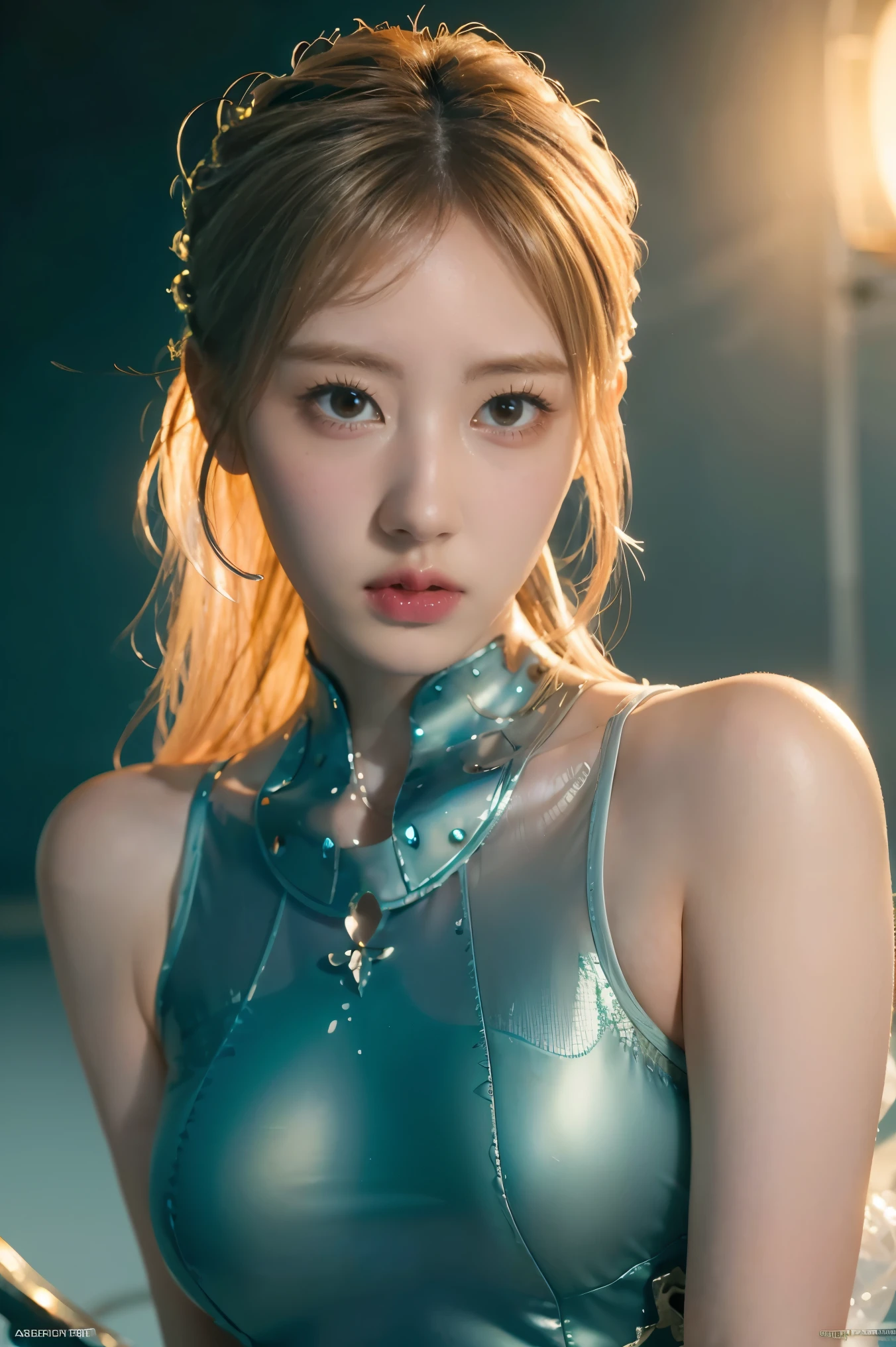 Translucent ethereal alien warrior,ModelShoot style, (Extremely detailed CG unified 8K wallpapers), The beauty of abstract stylization,,surrealism, 8K, Super detail, Best quality, Award-Awarded, Anatomically correct, 16k, Super detail