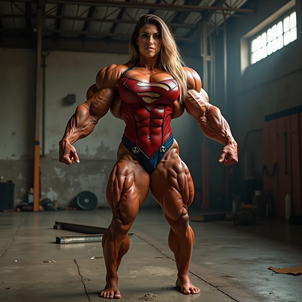 Muscle gaintess woman growth angry