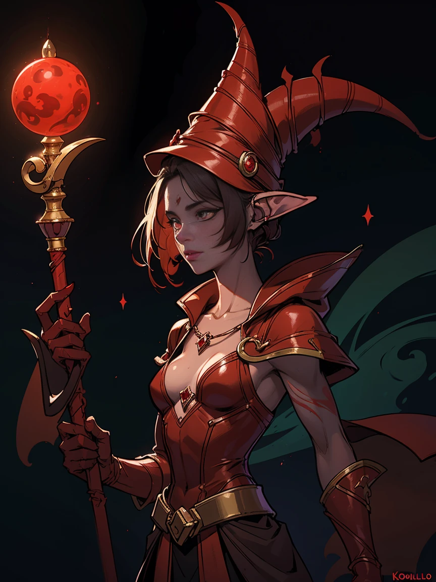 girl,(fantasy,isekai,magic,particles,rays,heroine),Elf,Lava Background,Turned away but looking back over the shoulder,Blunt Bangs,Fall Clothes,final fantasy ,(masterpiece,detailed,highres:1.4),(dota2:1.4) <lora:dota:1>