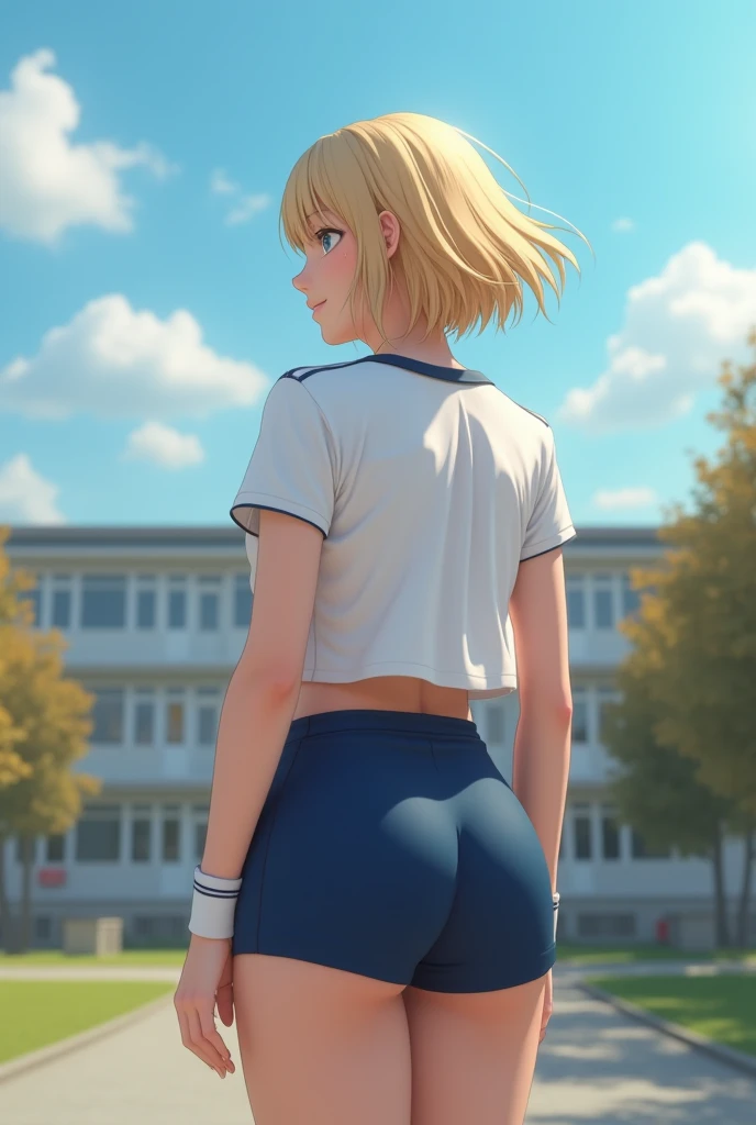 ((sexy girl ,gyaru)) ,nsfw, glamorous, slender, curvy, cap,short brown hair, off shoulder blouse,jeans town,stand,looking at viewer,smartphone in hand,moistened eyes,blush,sexual ecstasy, pert ass, presenting butt, young, flat chest, 9 years old, young girl, presenting ass, slutty,