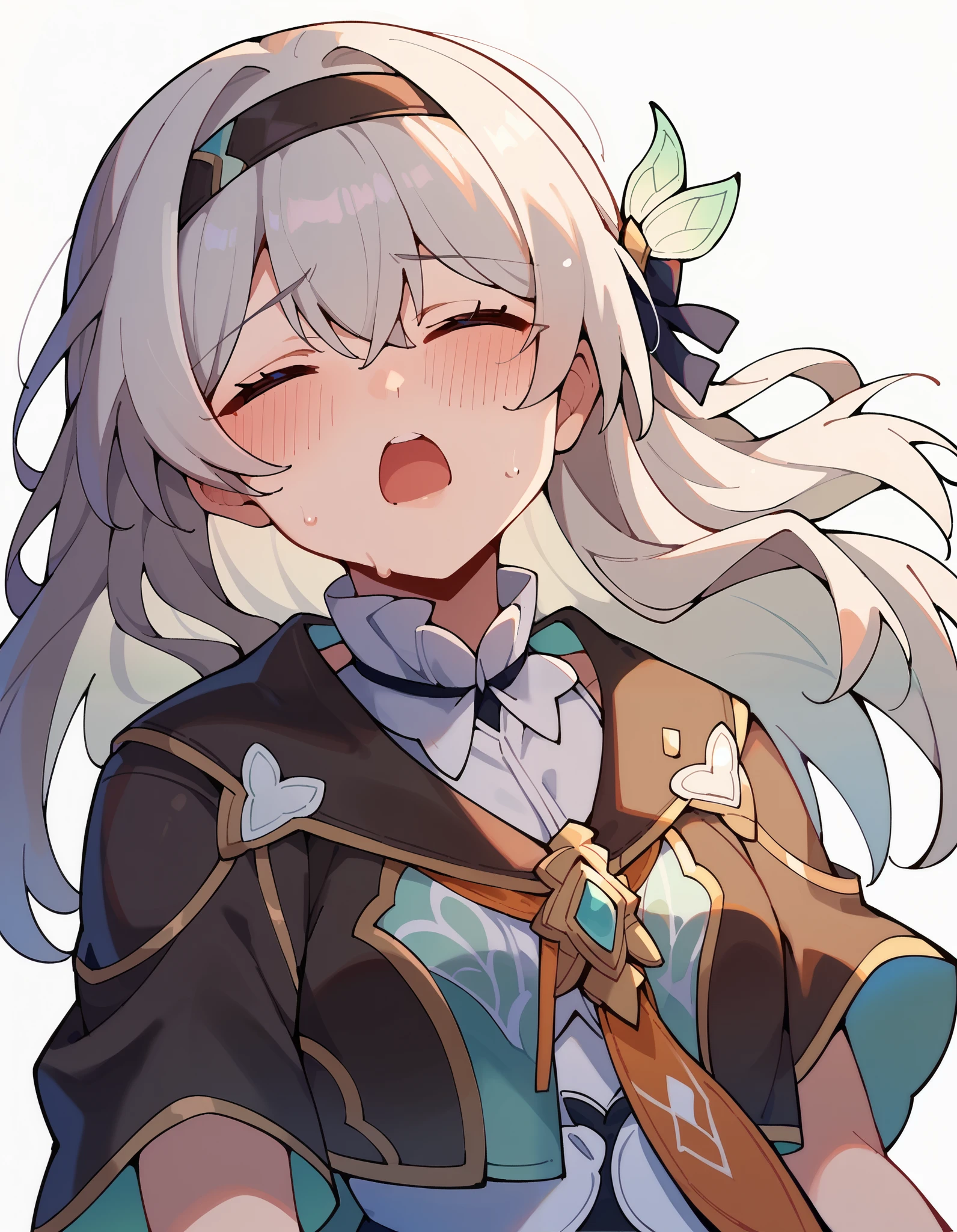 score_9, score_8_up, score_7_up, white background, simple background,
BREAK
source_anime,
BREAK
(1girl, solo, solo focus), fireflydef, jacket, dress, grey hair, lingerie, moaning, blushing, cuming