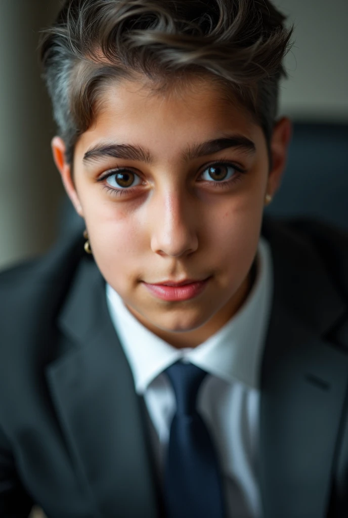 13 year old boy in suit
and belt viable
4k high rez good detail