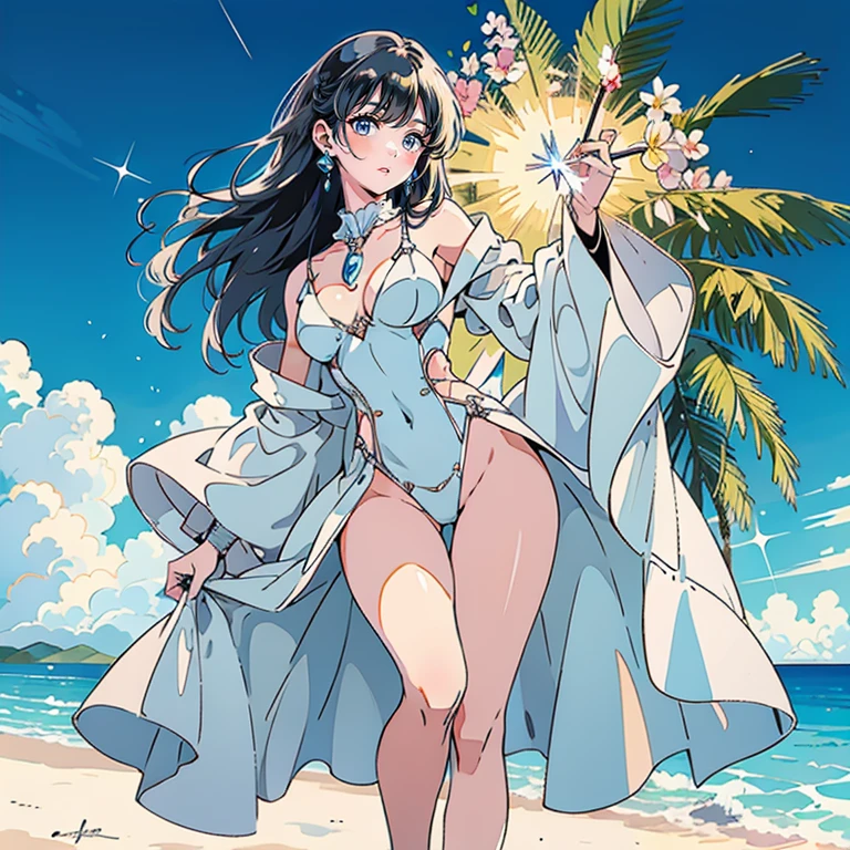 Anime cabelo escuro com vestido rosa brilhante, 16 anos, corpo bonito, seios grandes, com as hands on chest, hands on chest, Garota sexy, purple cabelo, mechas de cabelo laterais, mechas de cabelo na lateral do rosto, beautiful lighting, sombras suaves, olhos azuis, pernas bonitas, cabelo curto, estilo anime, personagem Akane Tendo, Autora Rumiko Takahashi, Baseado em obra de Rumiko Takahashi, Anime Ranma 1/ 2, decote sexy, quadril robusto, corpo inteiro, corpo inteiro, busto grande, garota jovem com corpo belo e bonito, sandals on his feet, garota 16 anos jovem, usando vestido rosa brilhante, garota anime, estilo anime, beautiful feet in sandals, 45° viewing angle, ao ar livre, peito grande, seios bonitos, cabelo preto, sandals on the feet, pernas bonitas, sexy,