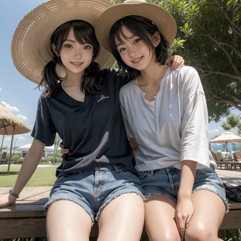 Magazine Cover:1.3、(Beautiful 9  Japanese female town Street in Summer,All are under 90cm tall:2.0), Cute face, (Deeply chiseled face:0.7), (freckles:0.6), Soft Light,Healthy white skin, shy, Bob, (Serious face), (Sparkling eyes), Summer Street Corner, thin,Small nippley lower body is wet、Semen leaks from the vagina、Semen dripping from the mouth，Completely naked:1.8、Show off your attitude、{(２Split Photo:1.3)、(Standing posture、Bend both knees outwards:1.5、Bow-legged:1.3)、(Standing posture、Bend both knees outwards:1.5、Bow-legged:1.3)}、Accurate limbs、Accurate Fingers、Accurate Fingersの本数、White sneakers:1.3、around the girl６People Girls、Cute smile、Laughing with your mouth open
