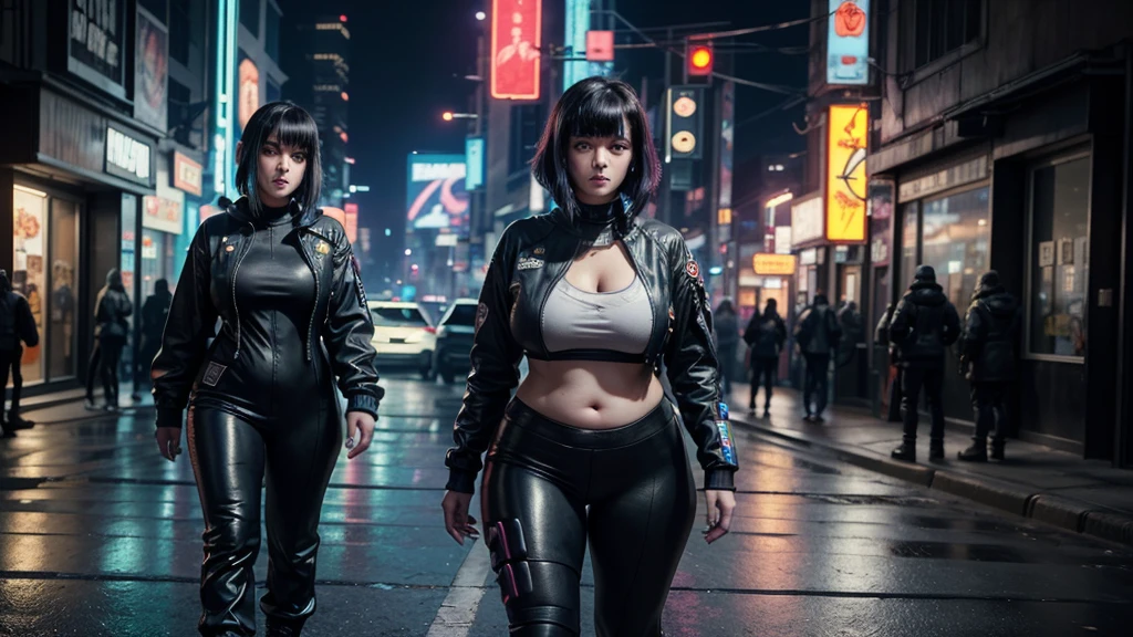(8k, RAW photo, best quality, masterpiece: 1.2), (realistic, photorealistic: 1.37), 1girl, solo, Japan, 32 years old, female, standing, Tokyo cityscape, night, professional lighting, photon mapping, radiosity, large-breast and likely to spill out of the bra, (((((black micro sunglasses, half-body (thigh level) medium shot))))),