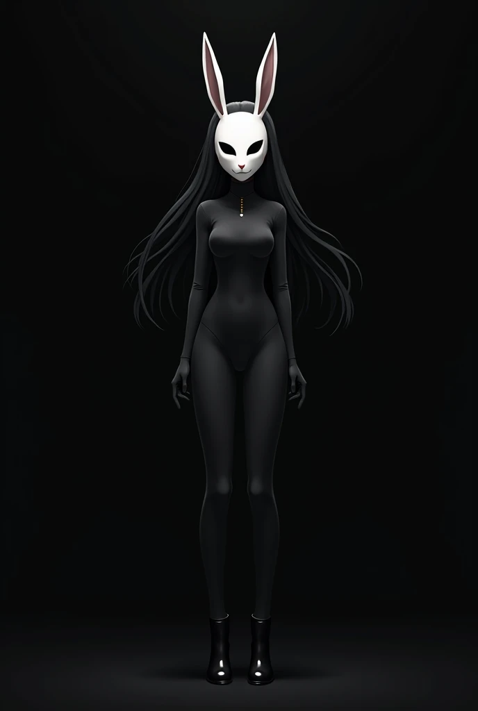 Creepypasta Slenderwoman and its black tentacles