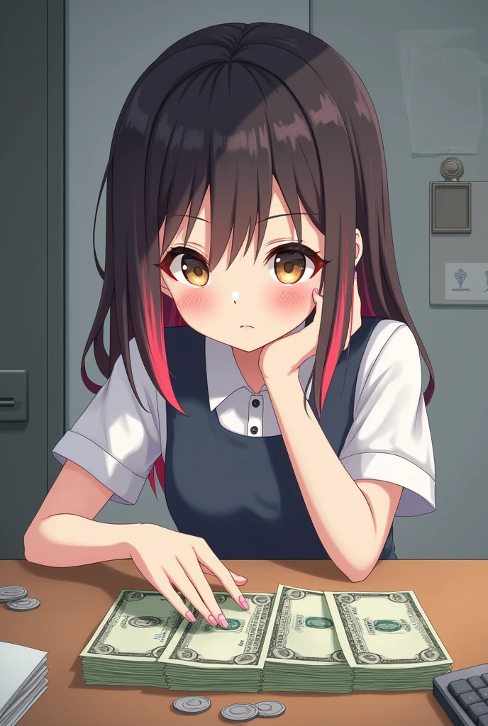 (masterpiece:1.4), high quality, high definition, sharp focus, detailed clothes, detailed body, detailed face, anime, best quality, 4k, 8k, absurd resolution, intricate detail, detailed hands, (detailed eyes:1.3), animation, illustration, highly detailed, highres, extremely detailed, <lora:hyperdenoiser_v090:0.6>, <lora:perfetfingers:1>, (large breasts), (parted bangs:1.6), skindentation, <lora:hyperrefiner_v090:0.6>, <lora:add_detail:0.3>, <lora:ETO_OC:0.7> ETO-OC, <lora:ETO_OCC006:0.7>, ETO_OCC, (curly hair:1.3), (long hair:1.1), black hair, thick eyebrows, pale skin, curvy, (plump:1.2), fat, 1girl, (hazel eyes:1.3), mature female, <lora:highSpiritGambler:0.4> (((getAngry, crazy eyes, frustrated, blush, anger, anger vein, holding, reaching out, constricted pupils, too many pocker chip,upper body))),poker chip,depth of field,indoors,casino,casino card table,leaning forward,slot machine,casino room,carpet,