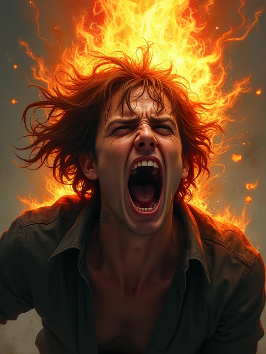 1girl,solo, open mouth, realistic, 1girl, black hair, looking at viewer, jacket, long hair, teeth, floating hair, blurry, blue eyes, clenched hand, punching, motion blur, messy hair <lora:angry-000008:1>