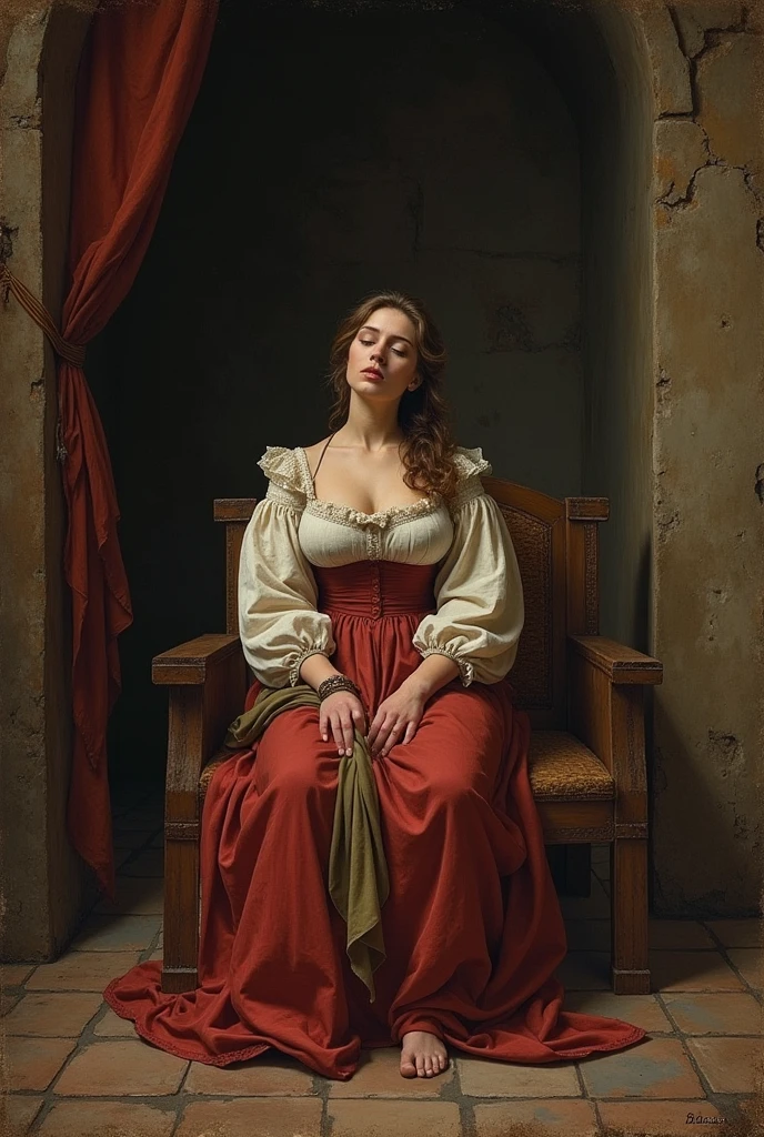 a beautiful detailed girl with soft features, relief and admiration expression, listening intently, faint smile, detailed face and eyes, long eyelashes, oil painting, photorealistic, 8k, hyper detailed, masterpiece, serene mood, warm lighting, atmospheric