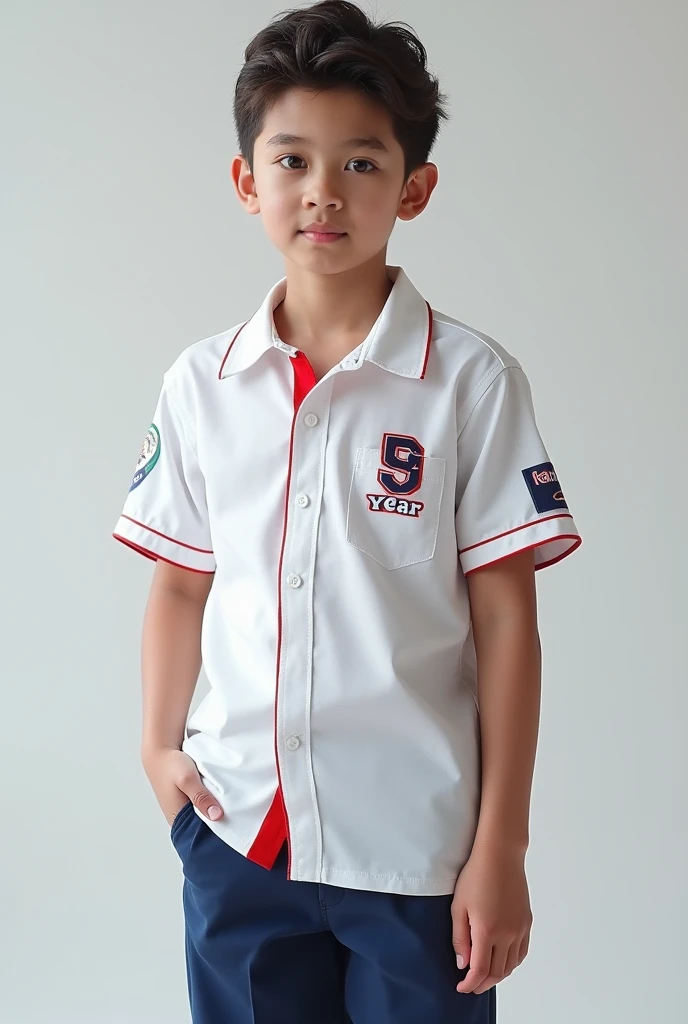 12 year old boy, with cap, hands in pockets, large eyes, with tennis, whole body