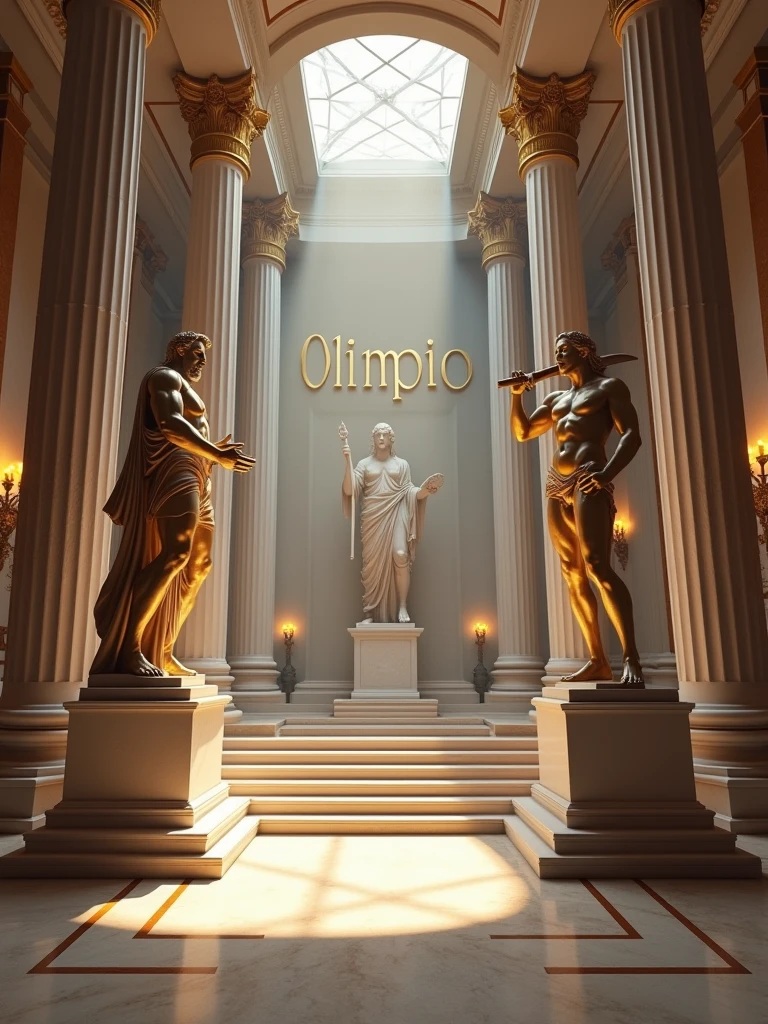 Make a logo. It's for my mixed kpop cover dance group called "Olympus Gate Crew". Something aesthetic, elegant and etc..