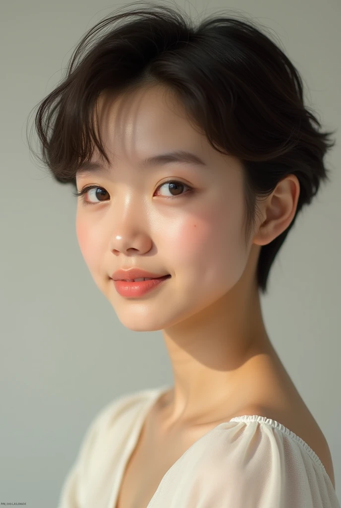 Lighter skin tone and short hair - SeaArt AI