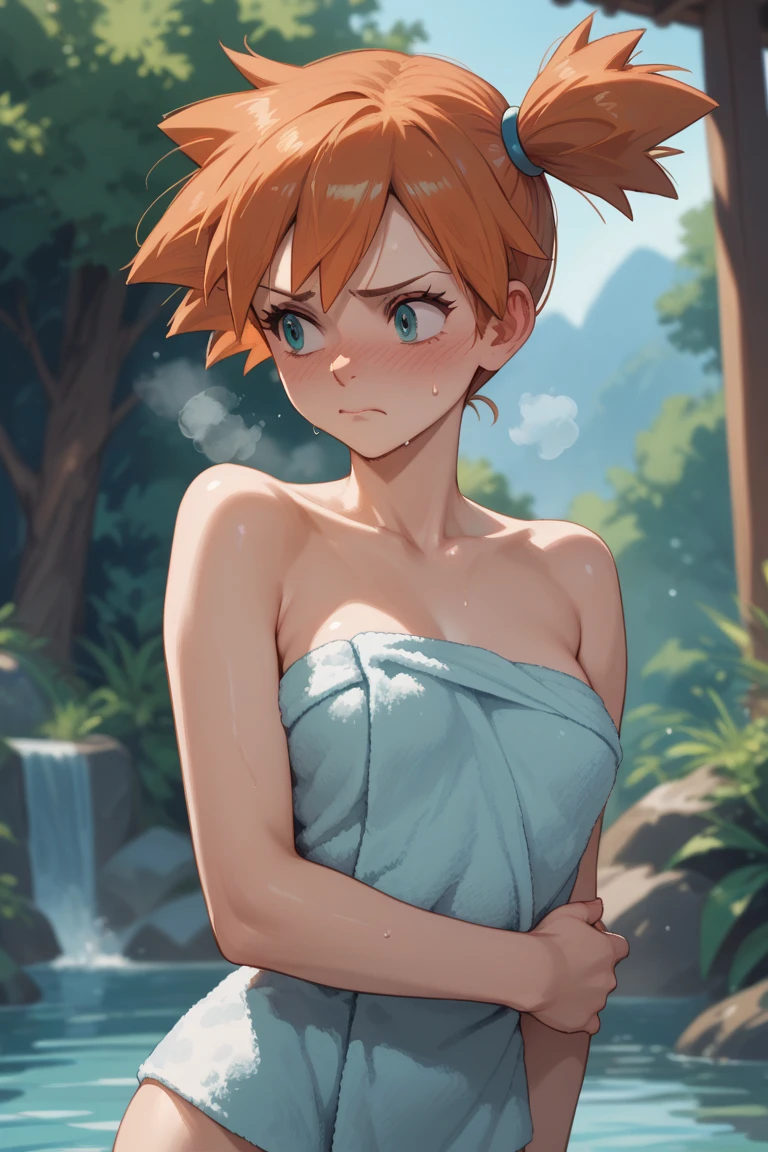 (Masterpiece), Best Quality , ultra-detailed, 1girl (Gwendolyn_Tennyson, breasts, naked body, orange hair, short hair, green eyes), a surprised face, open mouth, nose blush, blush, solo, facing viewer, looking at viewer, sundress(see-through), forest, in the mountain cabin, night time, dark lighting, standing, come-on, arms up pose, wind, skirt lift, love juice flows out of her pussy