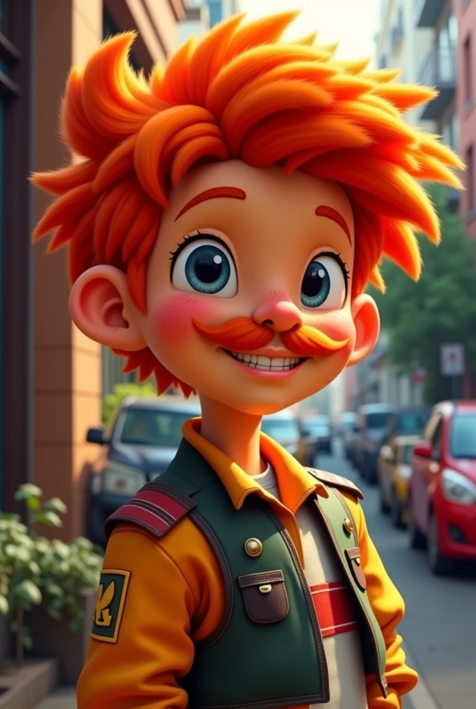 score_9, score_8_above, score_7_above, score_6_above, score_5_above,   nigel thornberry, 1 boy, moustache,  orange hair, uniform, Teeth