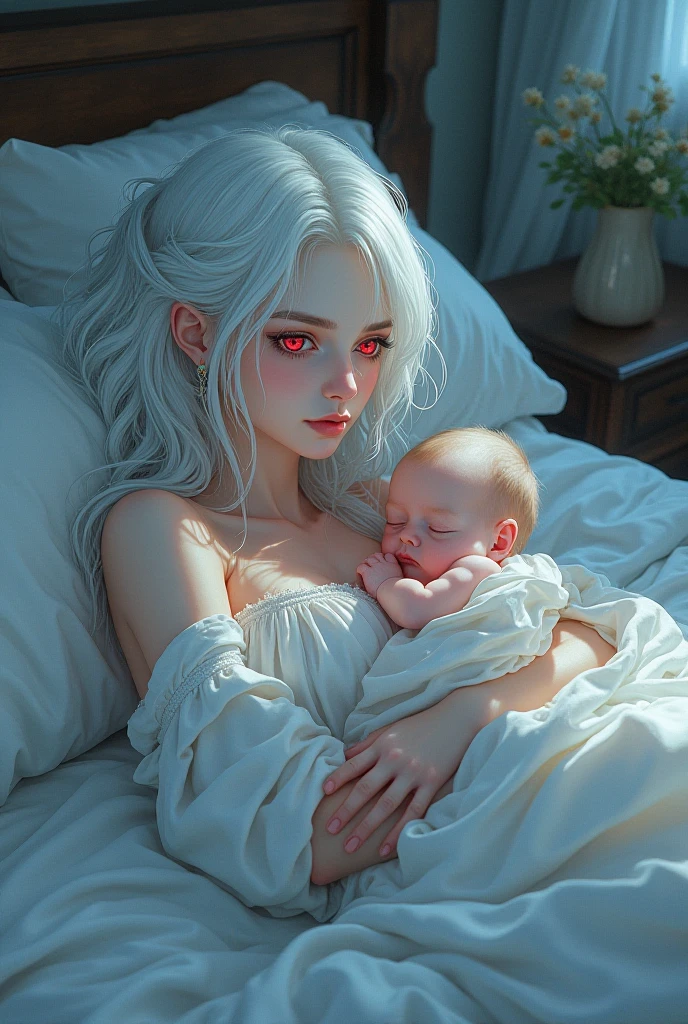 Acheron from the Game honkai star rail has a baby