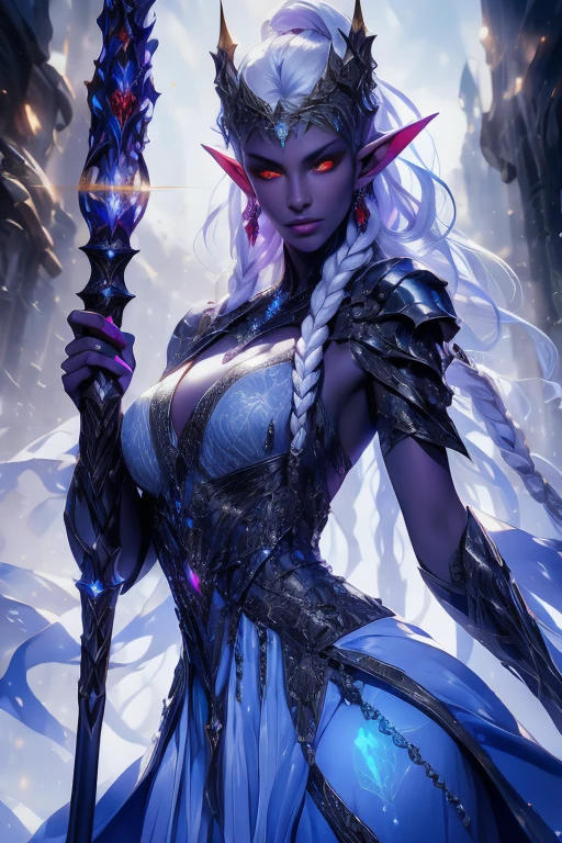 mulher , elfo, darkin, estilo Sylvanas Windrunner, world of warcraft, blizzard ,intricadamente detalhado ,detalhes finos,detalhes finos,Subsurface dispersion,profundidade de campo rasa, (world of warcraft),trending in the artstation,Alto Detalhe, foco nítido