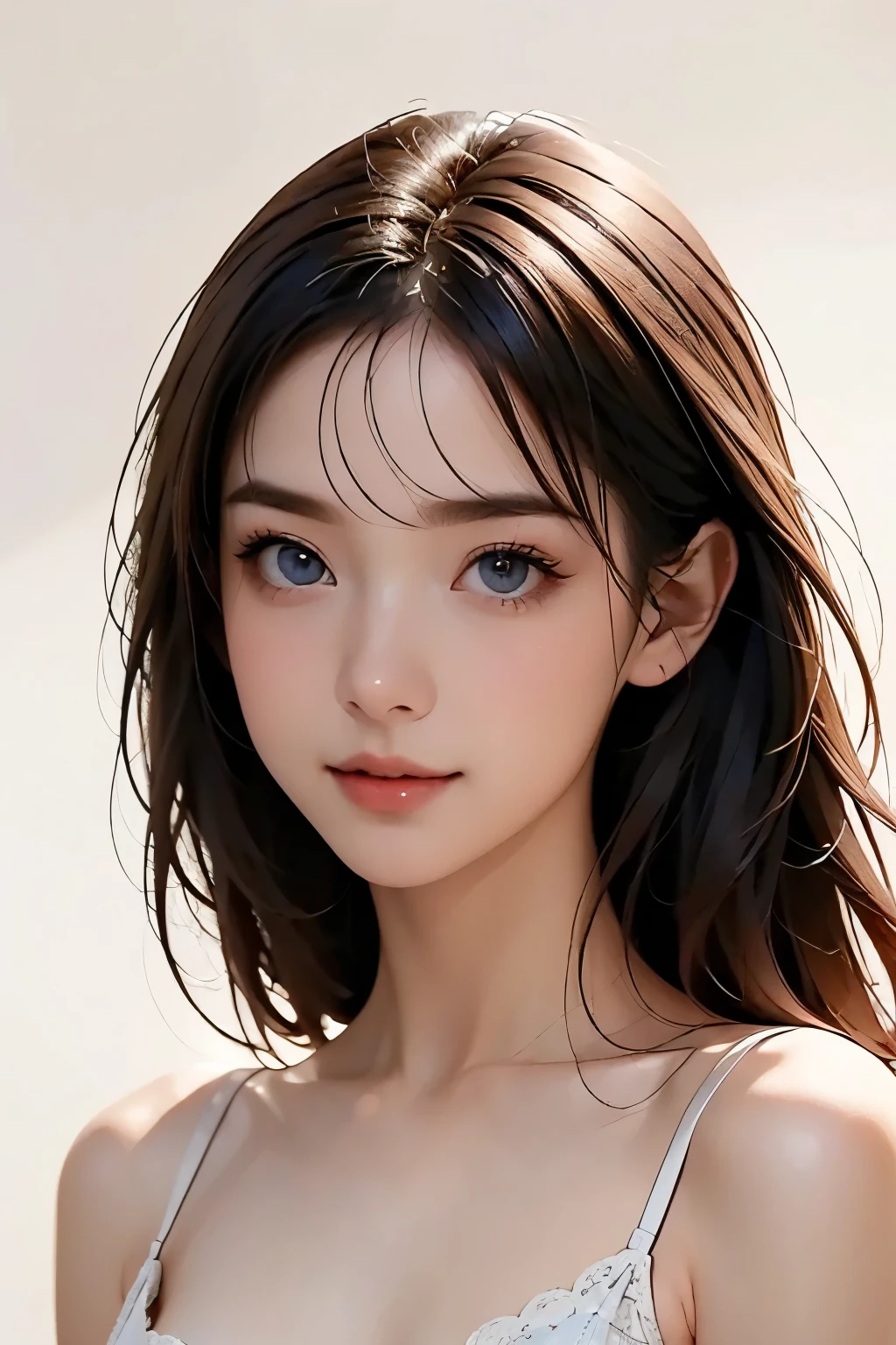 Portrait of a beautiful elegant blond woman, Full Body Portrait 、 romantic atmosphere {x} fairytale atmosphere , Attractive blue eyes, gentle face , Shining Smile , Natural Makeup , Elegant attire, kind expression, Light Blush , Warm skin tone , great lighting , Soft Shadow , high resolution digital paint , realistic style , Place your hand on your current , by expert portraitists.