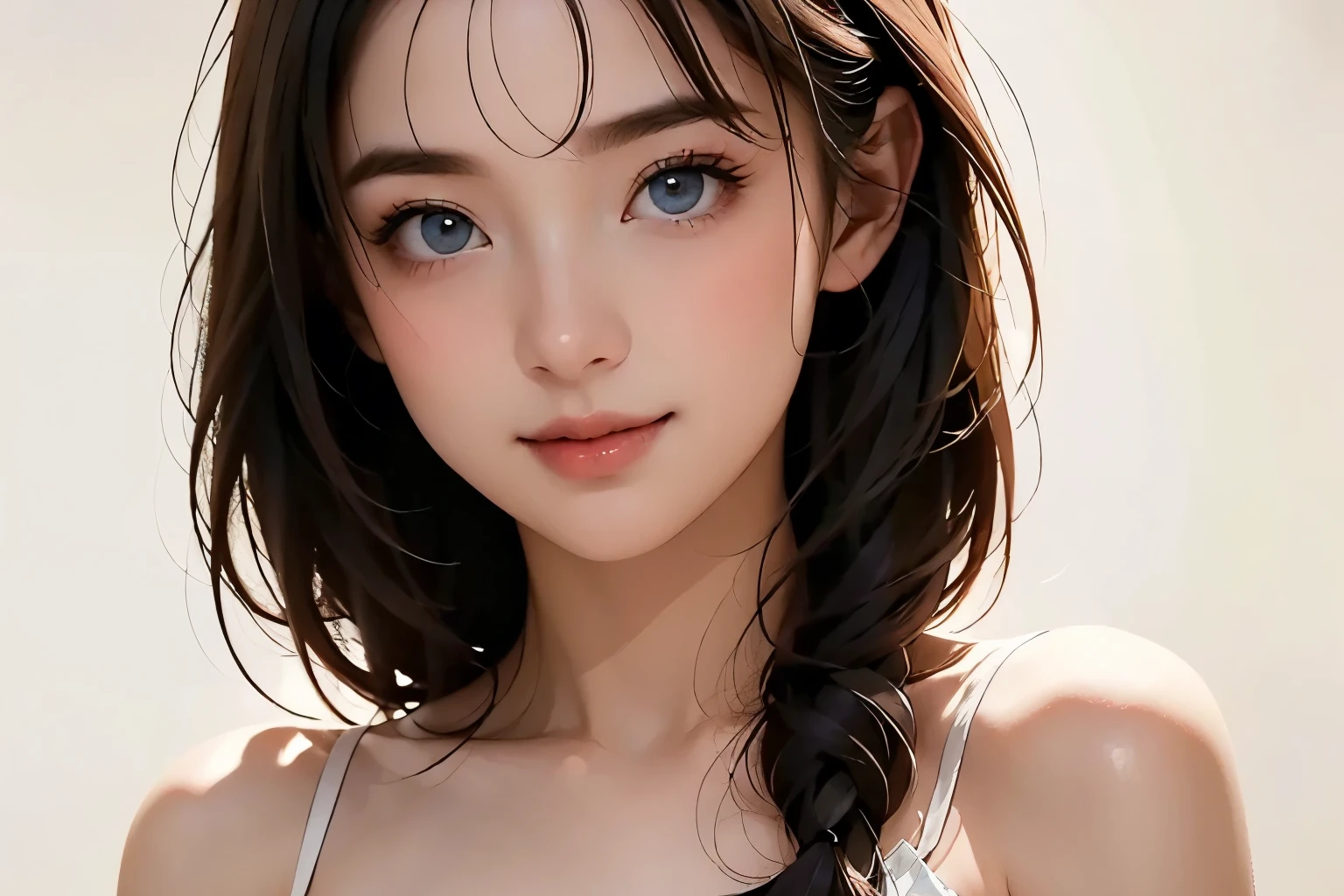 Portrait of a beautiful elegant blond woman, Full Body Portrait 、 romantic atmosphere {x} fairytale atmosphere , Attractive blue eyes, gentle face , Shining Smile , Natural Makeup , Elegant attire, kind expression, Light Blush , Warm skin tone , great lighting , Soft Shadow , high resolution digital paint , realistic style , Place your hand on your current , by expert portraitists.