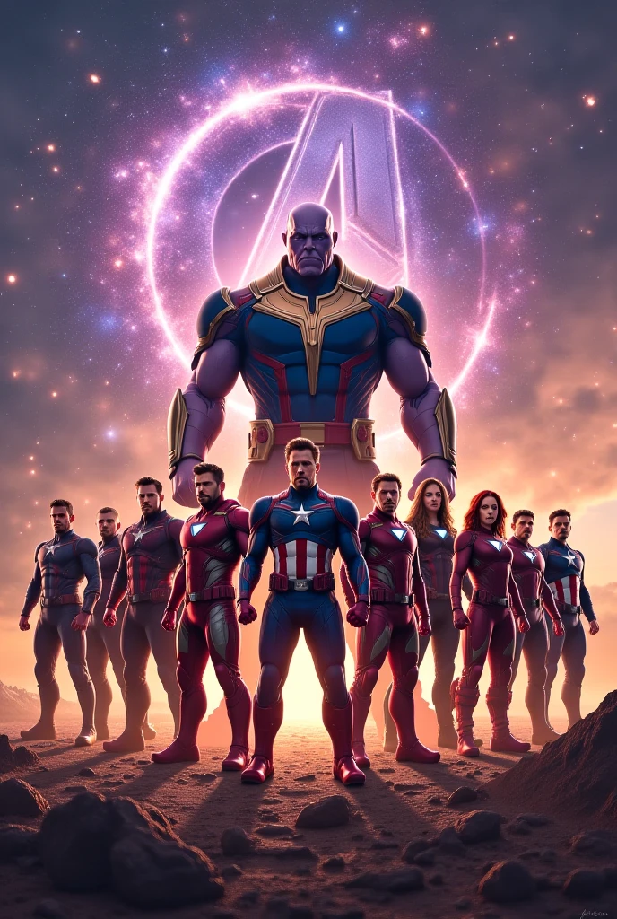 A youtube thumbnail saying "The History Of Marvel's Cosmic Nation" 4k quality and a space background