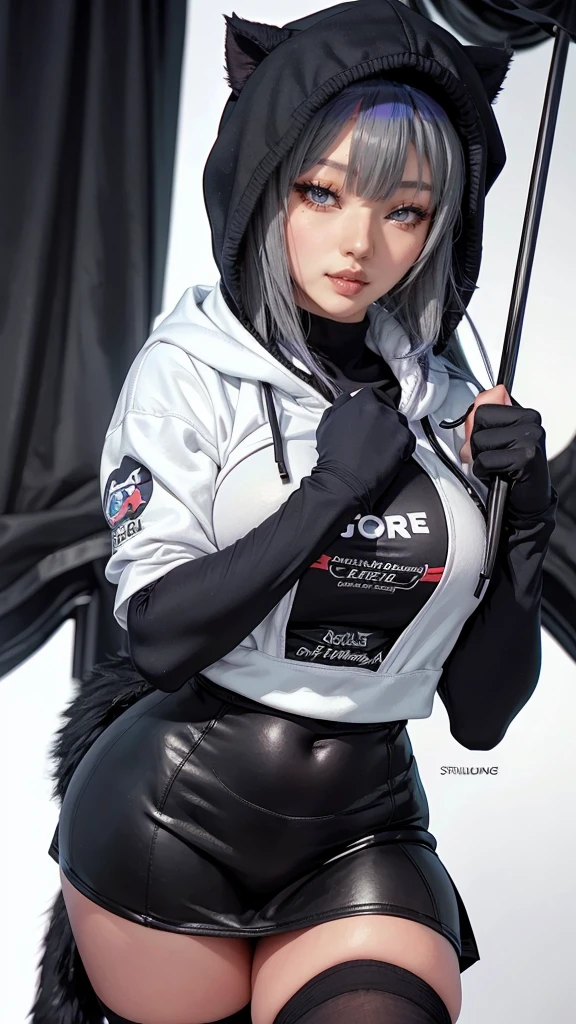 solo, 1girl, gradient background, looking at viewer, best quality, black gloves, large breasts, white pants,jacket, cowboy, ass,cameltoe,(erect nipples under clothes),medium legs,arms up,
<lora:Arknights-Schwarz-skyline:1>,skyline,
(realistic:2), (cosplay:1.4),<lora:shojovibe_v11:0.6>, <lora:JapaneseDollLikeness_v15:0.1>,
<lora:PramanixYSS-000010:0.3>, <lora:add_detail:-0.3> ,<lora:MS_Real_Cameltoe_Lite:0.3>, <lora:puffy-nipples-v01:0.5>