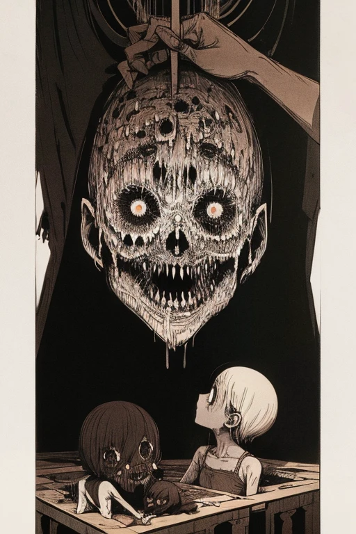 Fictional monster、There is a sense of horror、Little presence、Taking care of children