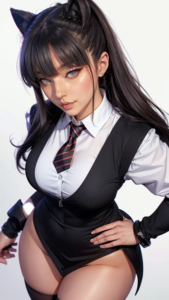 (highly detailed:1.3),
1girl, solo, crossed arms,
<lora:Officer:0.7>, OCcaitYS, police uniform, policewoman, uniform, black bra, (fishnets:1.2), (bodystocking:1.2),
Ultra-detail, (highres:1.1), best quality, (masterpiece:1.3), cinematic lighting,