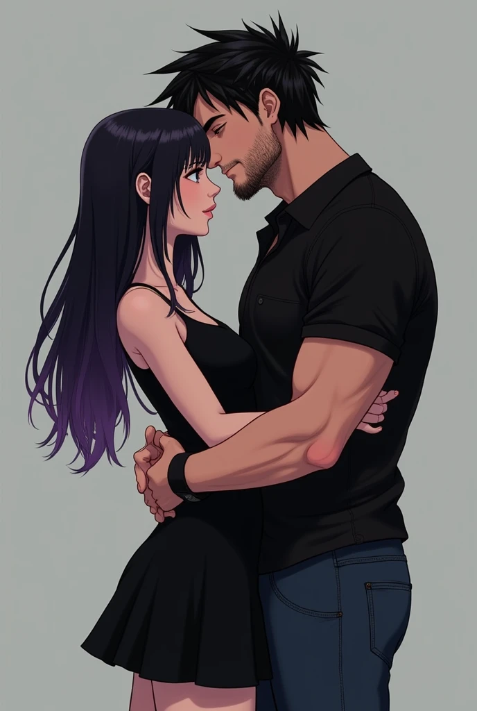 Create two men having sex