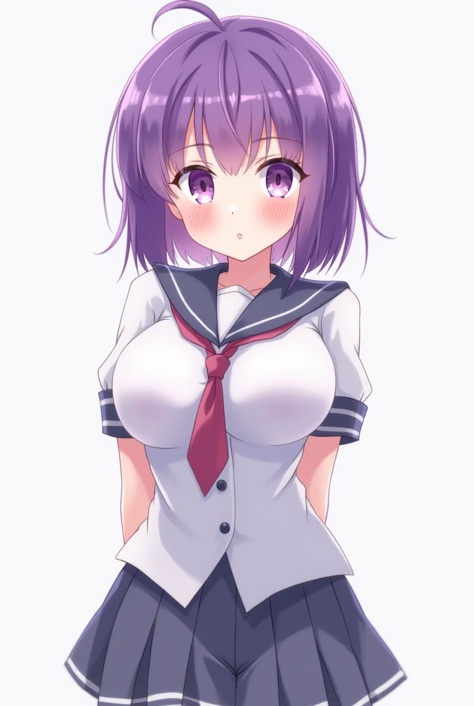 Mature Woman、Oboro、Medium Hair、Reddish-purple hair、超Huge breasts、Huge breasts、Wet Skin、Dripping Sweat、Sailor suit、mile、See-through、Underwear is visible、Oboro、Ahegao、Masturbation、classroom