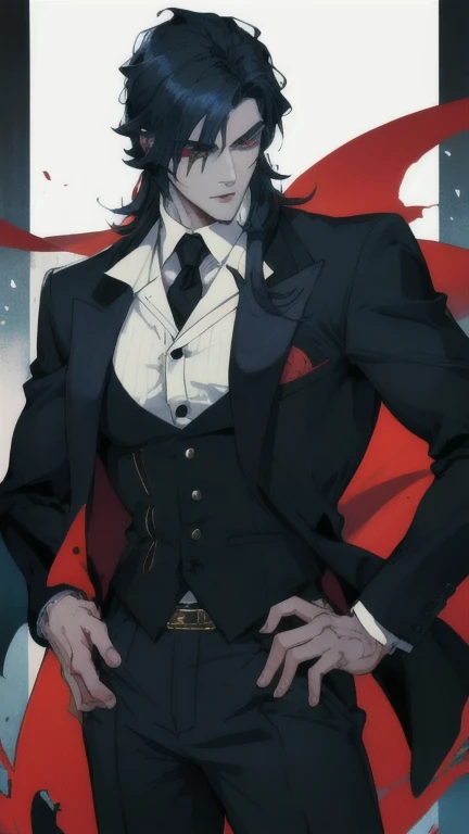 A handsome and sexy vampire man 