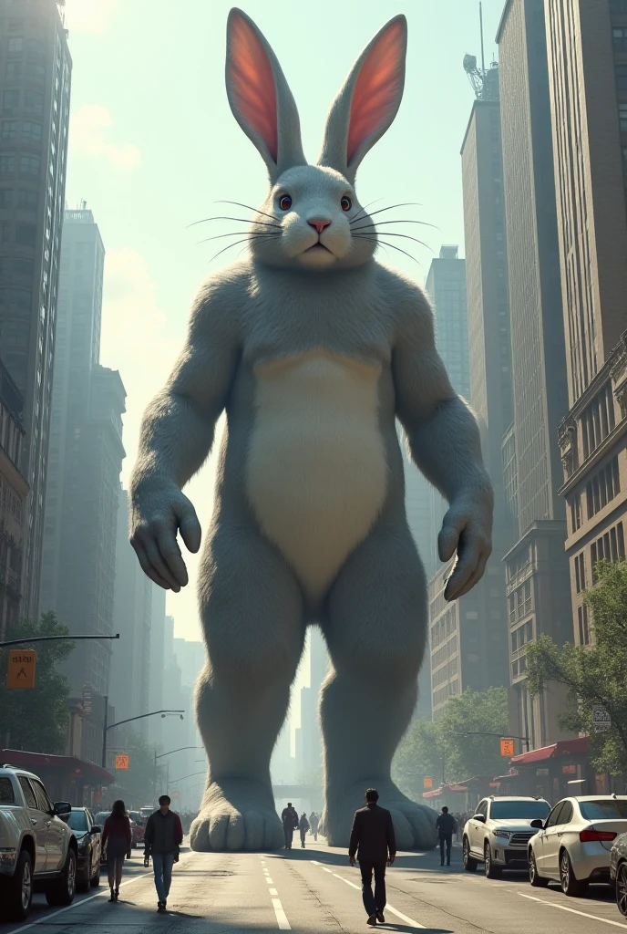 Ray tracing: Little gray little bunny in New York in Times Square stands and smiles. Jeremy Mann and Charles Danny Gibson, Mark Demsteder, Paula Headley. Spartak Mukanov + art concept. Very beautiful, gouache, cinematic, dark, creepy, mysterious, modern vintage. Types of lighting: Color space. Image Stabilization: Golden Hour: Ray Tracing: Cinestill 800T. HDR:
