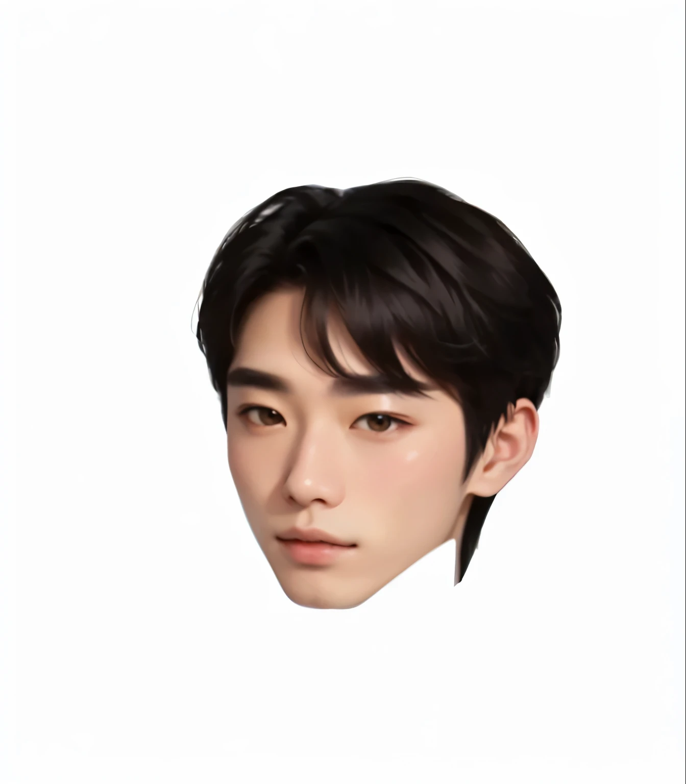 a close up of a person with a short hair and a tie, daoshi, jimin, accurate jimin face, yan, [ [ hyperrealistic ] ], kim doyoung, yanjun chengt, telegram sticker, jimin\'s grecian nose, taejune kim, korean artist, an ai generated image, meme, ( ultra realistic ), hyung tae, halfbody headshot