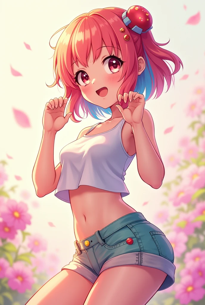 Anime girl showing her ass excited 