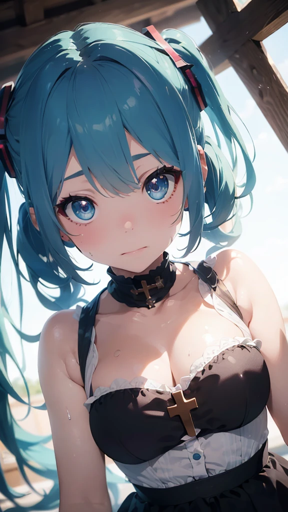 Hatsune Miku with big breasts,cute big breasts,is a perfect face,Common,Fireworks Festival,Lori huge breasts cleavage,Wallpapers,the shy,Short hair details,,roll eyes