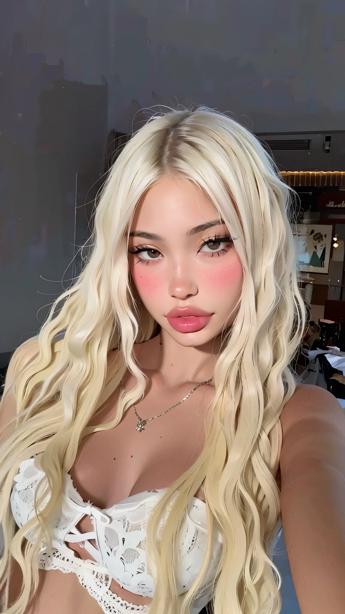 melhor qualidade, obra-prima, 1girl, rosto bonito, (Foto realista: 1.3), (pele altamente detalhada: 1.2), 8k UHD, DSLR, alta qualidade, alta resolução, 4k, 8k, better ratio, quatro dedos;, (realista: 1.3), bonito 1menina, well tattooed showing the tongue, Tatuagem espalhadas pelo corpo