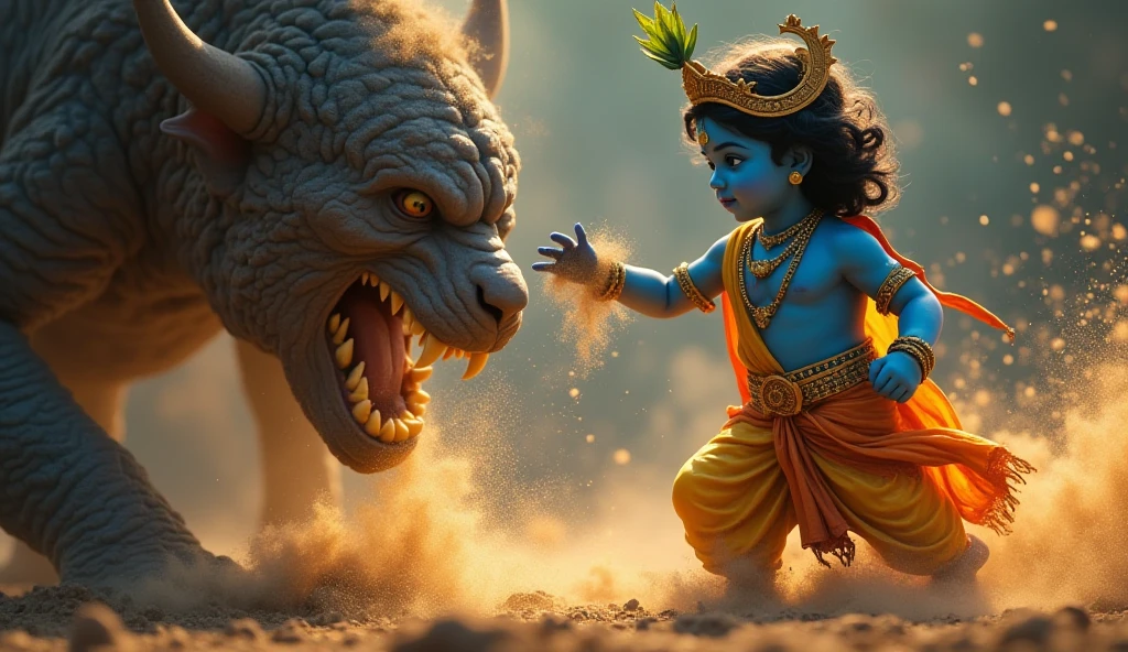 Little krishna and asur