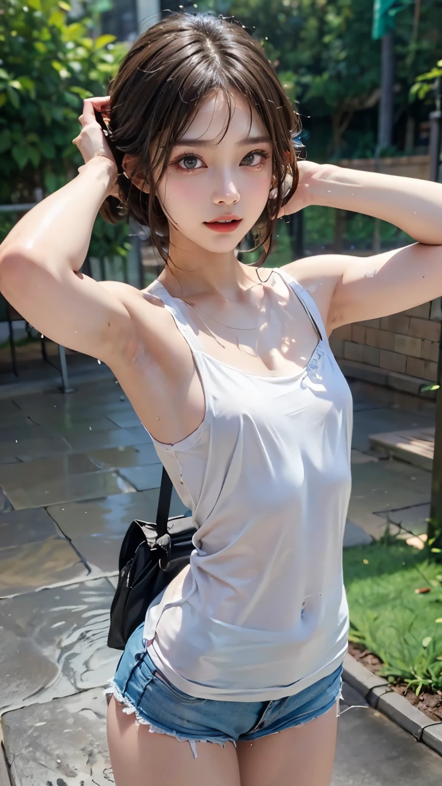 two boylike boyish tomboys under shower,absolutely male face,boyish face tomboy,completely male face futures, boyish boylike shorthair face,beautiful cleavage,giggling tomboys,