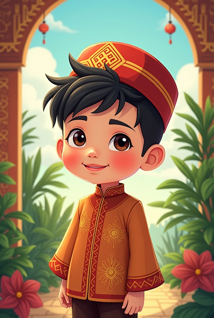 A boy with short hair wear KEMAS uniform
