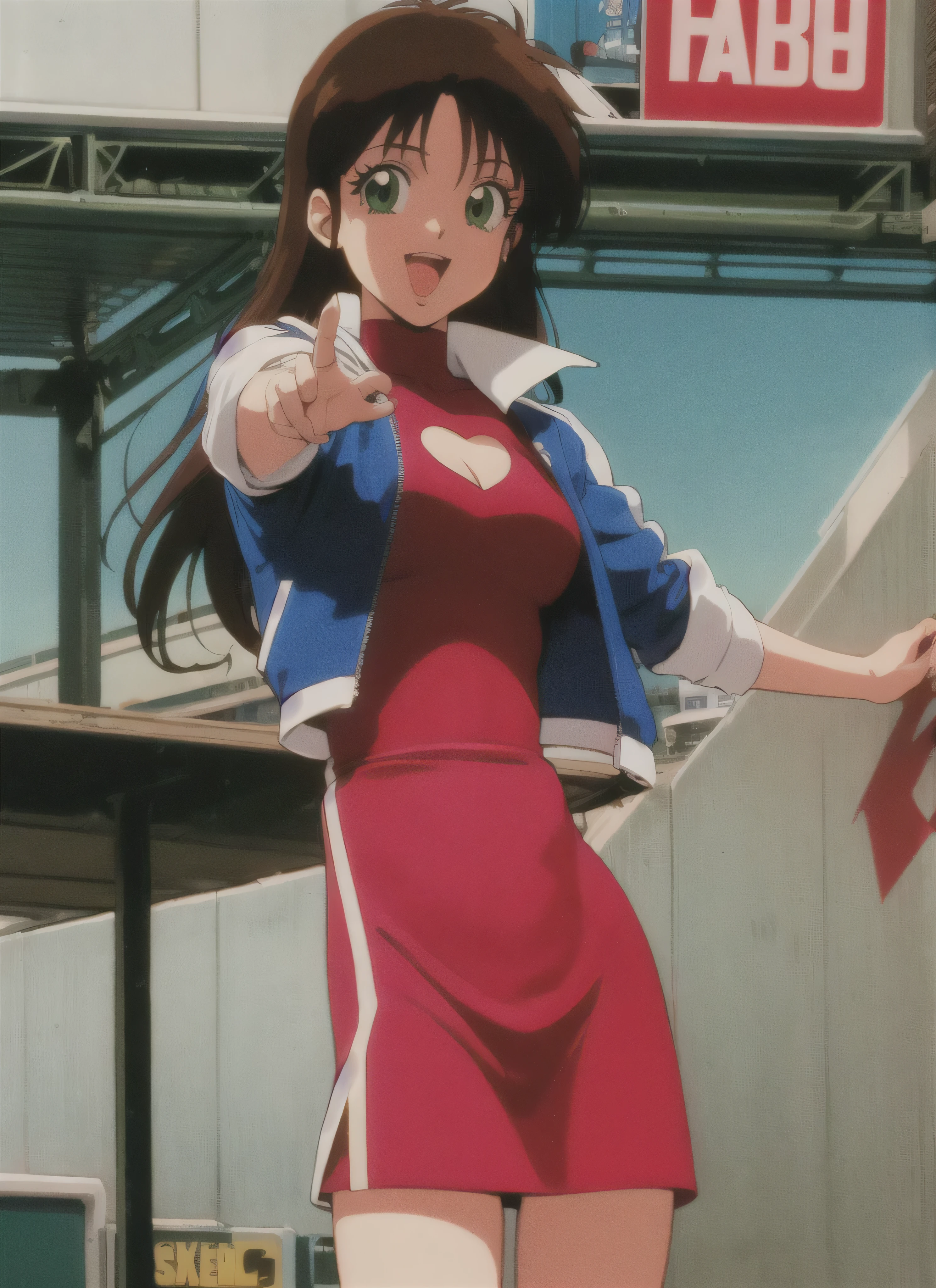 Ochako Uraraka from My Hero Academia wearing a cheerleader costume
