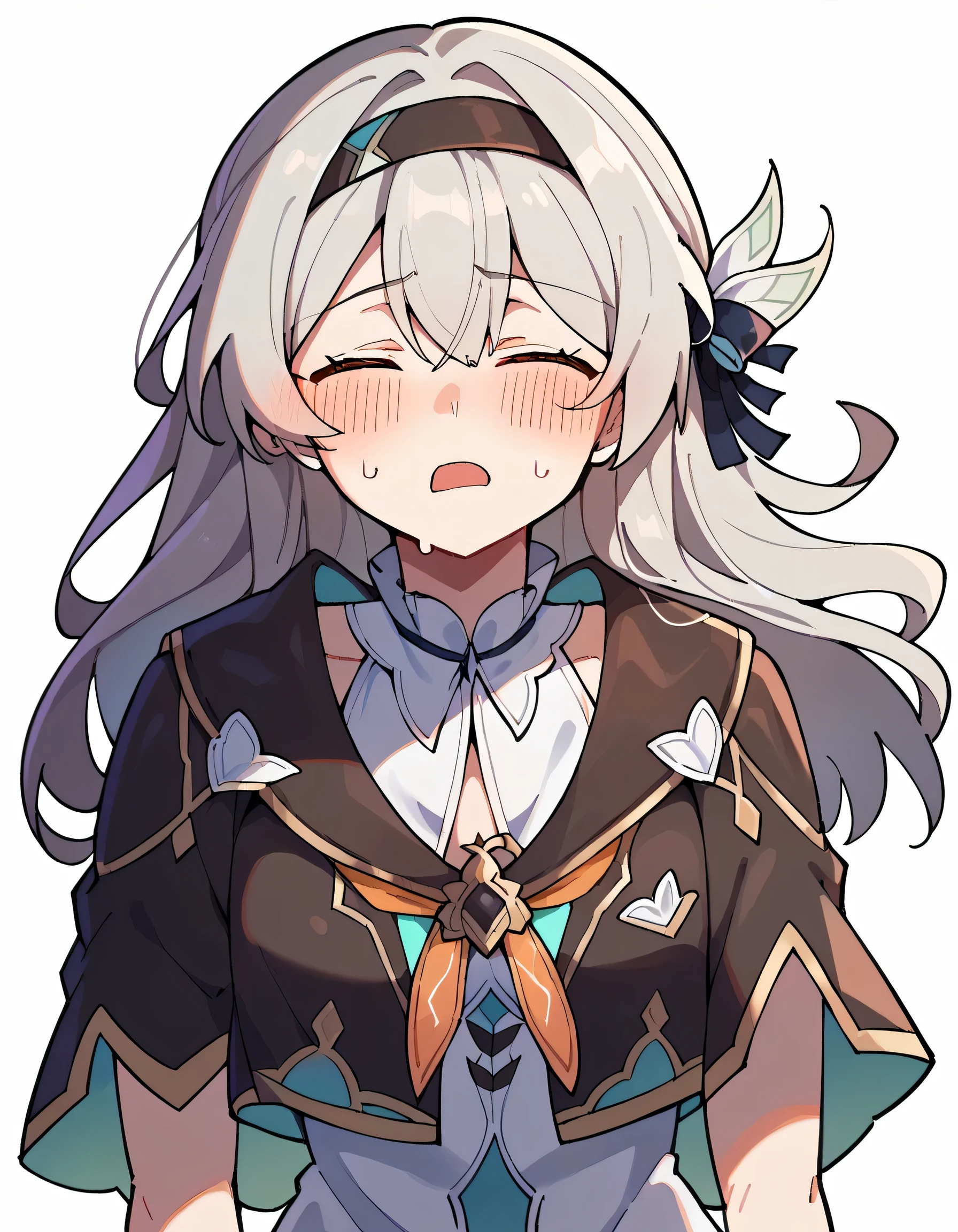 score_9, score_8_up, score_7_up, white background, simple background,
BREAK
source_anime,
BREAK
(1girl, solo, solo focus), fireflydef, jacket, dress, grey hair, lingerie, moaning, blushing, cuming