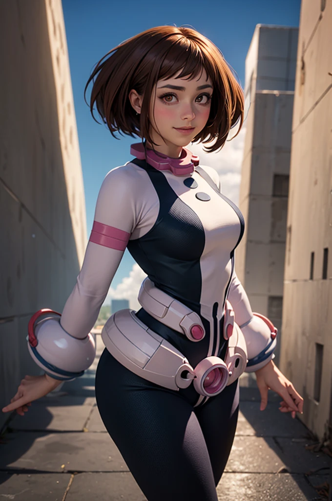 teen emma watson dressed as Mega Man. sci-fi.
