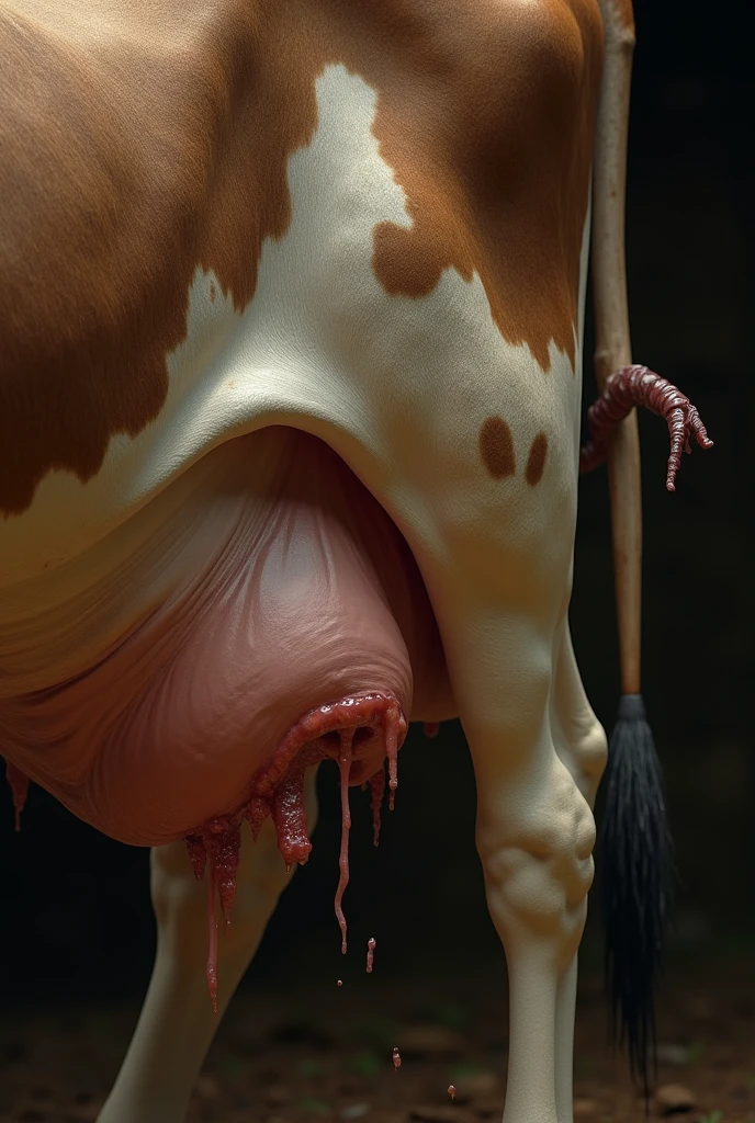 masterpiece, high quality, realistic, detailed background, (((males))), (((cow, cow tail, dog head))), (feral), (((wide hips))), ((((dog head in cow butt, rear view, anus, cow pussy)))), (masterpiece), best quality, 4k, 2k, ((((feral, duo, cunnilingus, facing butt, licking pussy, excessive saliva string, in cow pussy, excessive pussy juice, excessive pussy juice everywhere, excessive saliva string, wet pussy, dirty, messy, gaping pussy, huge udders, excessive lactating))))