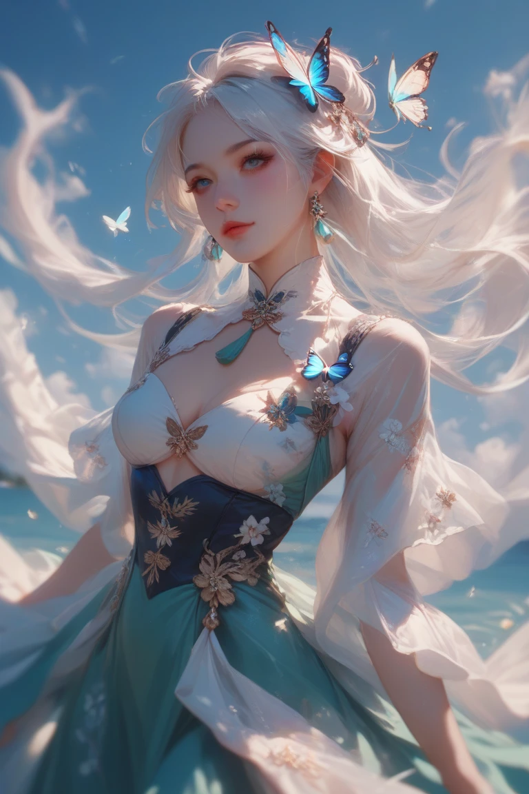 Mature Woman, Looking at the audience, Attractive breasts,Sensual curves、bubble、Full Body Shot,Nightgown, Cute Smile, Thick lips, plump唇, blush, Looking at the audience, Provocative expression, 美しいHairstyle, Cleavage, plump、Curvy Hips、Attractive face、Mischievous face、Sexy Lingerie、An inviting gaze、Expressing emotions、colored feather, money属装飾品, particle, Light, (masterpiece, Highest quality, Highest quality, Official Art, beautifully、beautiful:1.2), (1 Girl:1.3), Very detailed,(Fractal Art:1.1),(colorful:1.1)(flowerズ:1.3),Most detailed, (Dynamic pose), (Shiny skin), (Many colors :1.4), ,(Earrings:1.4), (feather:1.4),masterpiece,Mr..々Hairstyle,moneyのヘッドバンド,Tulle covers the chest,Perfect balance, Detailed details of the garment,marble,cinematicLighting, Film Grain, contrast of Light and dark,High detail,(((Gorgeous Accessories))))、Openwork decoration,(((See-through dress)))、(((Anatomically correct body))) ,1 Girl, (High resolution), (8K), (Very detailed), Perfect Face, Beautiful Eyesと顔, (((Highest quality))), (Very detailed), Detailed face and eyes, Beautiful Eyes,(((Sexy pose))),Beautiful Eyes、Transparent double eyelids、(((Super gorgeous background)))、Bright Eyes,money,diamond,gem,Body Chain,Luxury Accessories,beautifully、beautiful,flower