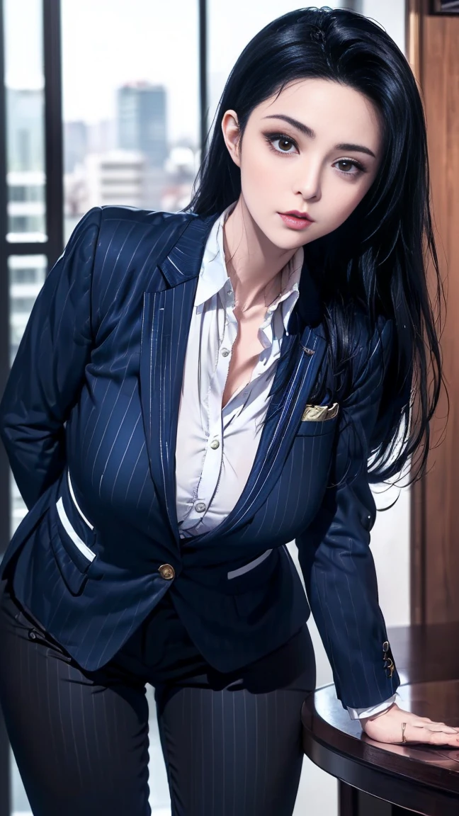Thigh garter, Full body shot, sad, deep cleavage , kglamour_magv2, race_queen dressed in navy blue retro Prosecutor uniform, (steampunk background:.4), masterpiece, breathtaking, dramatic composition, ultra realistic, 100mm, Fujifilm XT3, Canon50 DSLR, sharp focus, hyperrealism, highly detailed, crisp edges, lying in bed